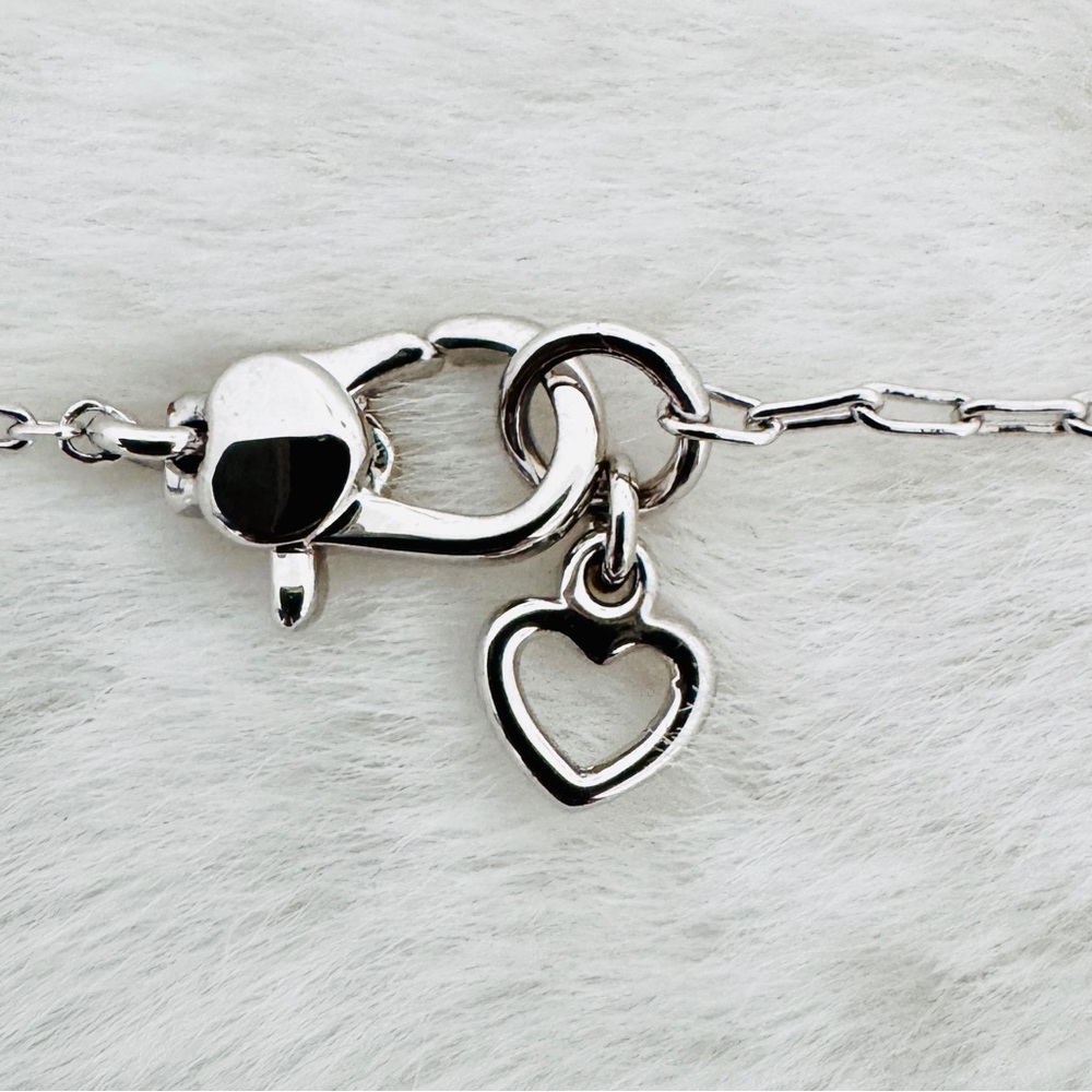 Kate Spade Silver Cubic Zirconia Poppy Pendant Necklace - NWT - Picture 7 of 10